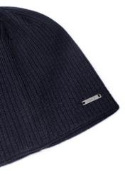 Men's navy blue winter cap CZAMT-0046A-69(Z24)