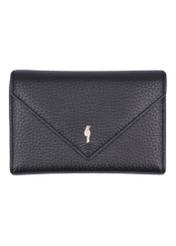 Large black leather women's wallet PORES-1016-9I(Z26), front product view on white background.