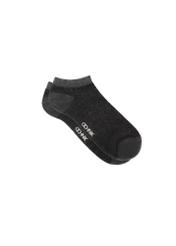 Men's gray striped socks SKAMT-0200-9B(W26), product view from the side on a white background.