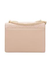 Beige women's handbag with monogram TOREC-1155-1A (W26)