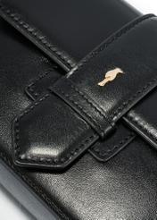 Black small leather handbag TORES-1150-99(Z25), close-up of the product detail on a white background.-02