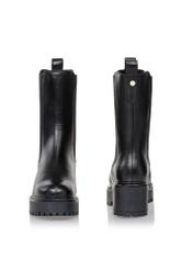 Women's black leather boots BUTYD-1006-99(Z23)-03