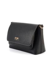 Black women's shoulder bag TOREC-1063-9I(Z26) - diagonal product view, on a white background.