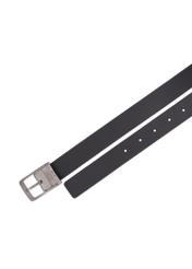 PASMS-0290-99(Z26) men's double-sided leather belt, top view of the product on a white background.