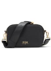 Black small women's handbag TOREC-1172-99(W26), front product view on white background.