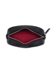 Black small women's handbag TOREC-1285-9I(Z26), product view from above on a white background.