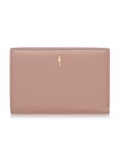 Pink leather women's wallet PORES-0834-31(W23)-01