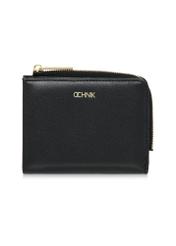 Black small women's wallet POREC-0400A-99(Z25), front product view on white background.
