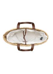 Women's straw shopper bag TOREC-1219-1E(W26), product view inside on white background.