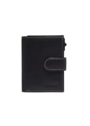 Men's leather compact wallet PORMS-0707-99(Z26), front product view on white background.