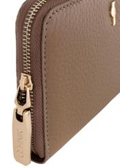 Beige leather women's wallet PORES-0898-81(Z23)-05