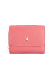Small pink women's wallet PORES-0802G-31(Z25), front product view on white background.