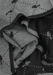 Double-sided gray women's scarf SZADT-0158-98(Z24), close-up of the product structure.