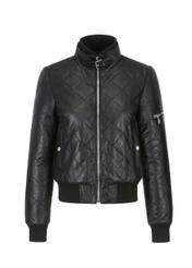 Women's quilted leather jacket KURDS-0378-1241(Z22)-05