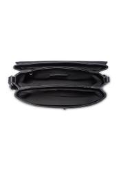 Black classic women's handbag TOREC-1124-99(W26), product view inside on white background.