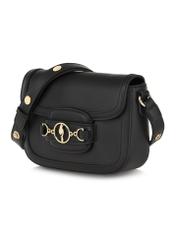 Small black mailbag with decorative buckle TOREC-0896-99(W24)-02