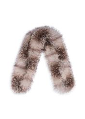 Women's scarf made of natural fur SZADF-0039-9B(Z26), front product view on white background.