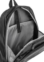 Men's black backpack with laptop pocket TORMN-0264C-99(Z25), product view inside on white background.