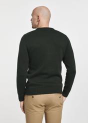 Green men's cotton sweater SWEMT-0147-54(Z24)-06