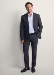 Men's graphite wool-blend jacket MARMT-0018-95(Z25), front view of the product on the model. Full silhouette visible.