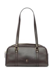 Dark brown shoulder bag TOREC-1233-1I(W26), front product view on white background.