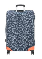 Floral large suitcase cover AW-013-0004-15-L(W25), product view on the suitcase on a white background.