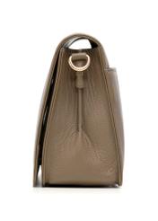 Light brown leather women's messenger bag TORES-1316-1K(Z26) - side view of the product, on a white background.