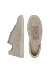 Beige leather men's sneakers BUTYM-0456-93(W24)-05