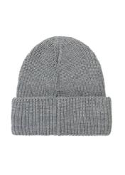 Gray women's wool hat CZADT-0207-91(Z25), product view from the back on a white background.