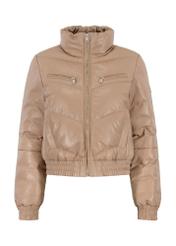 Women's leather bomber with high collar KURDS-0446-3333(Z23)-04