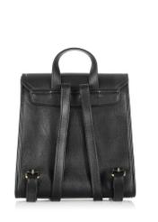 Black medium elegant women's backpack TOREC-0985-99(Z24)