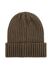 Men's winter khaki hat CZAMT-0088-51(Z25), back view of the product on a white background.