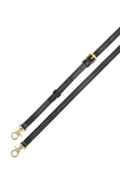 Small black women's handbag TOREN-0318-99(Z25) - top view of straps on white background.