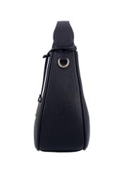 Black small shoulder bag TOREC-1319-9I(Z26), side view of the product on a white background.