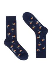 Men's long pattern socks SKAMT-0172-69(W23)-01