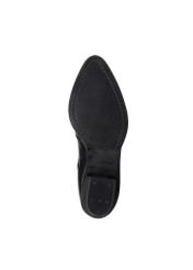 Women's leather ankle boots with heels BUTYD-1005A-99(Z25), view of the sole of the product on a white background.