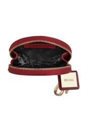 Round red leather ladies wallet PORES-0867-40(Z23)-05