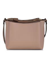 Small beige imitation leather handbag TOREC-0914-81(W24)-04