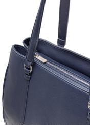 Large navy blue women's bag TOREC-1064-69(Z25), close-up of the product detail on a white background.