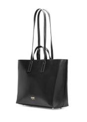 Black women's shopper handbag TOREC-1204-99(W26), diagonal product view on a white background.