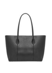 Black women's shopper bag TOREC-1241-9I(Z26) - product view from the back, on a white background.