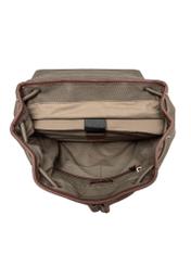 Men's khaki backpack TORMN-0371-55(Z25), product view from the inside on a white background.
