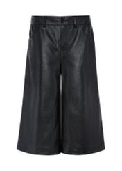 Black leather culottes SPODS-0041-5339(Z24)