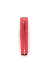 Cream women's wallet made of genuine leather PORES-0944F-16(W25), product view sideways on a white background.