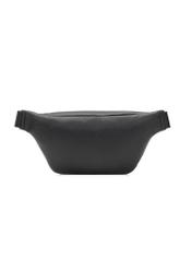Black women's waist bag with monogram TOREC-1158-9P(W26), back view of the product on a white background.