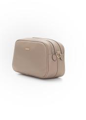 Beige medium women's handbag TOREC-1121-1D(W26), diagonal product view on a white background.