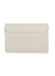 Cream women's handbag with monogram TOREC-0536B-12(W25)-03