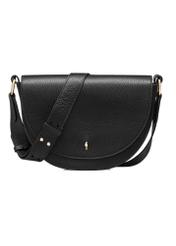 Black leather women's handbag TORES-0895D-99(Z25), front product view on white background.
