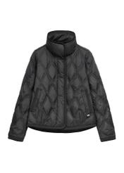 Black women's transitional jacket KURDT-0664-99(Z26), front product view on white background.