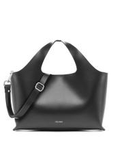 Black leather women's handbag TORES-1139-99(Z25), product view from the front on a white background.
